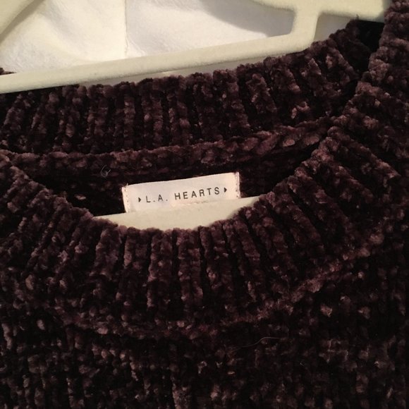 Pacsun purple chenille sweater - Picture 4 of 5
